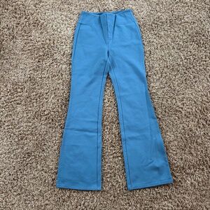 Halara Flex SculptKnit High Waisted Back Side Pocket Slight Flare Work Pants XS